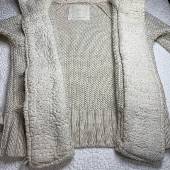 Zara Cream Button-Up Hooded Cardigan - Picture 12 of 12